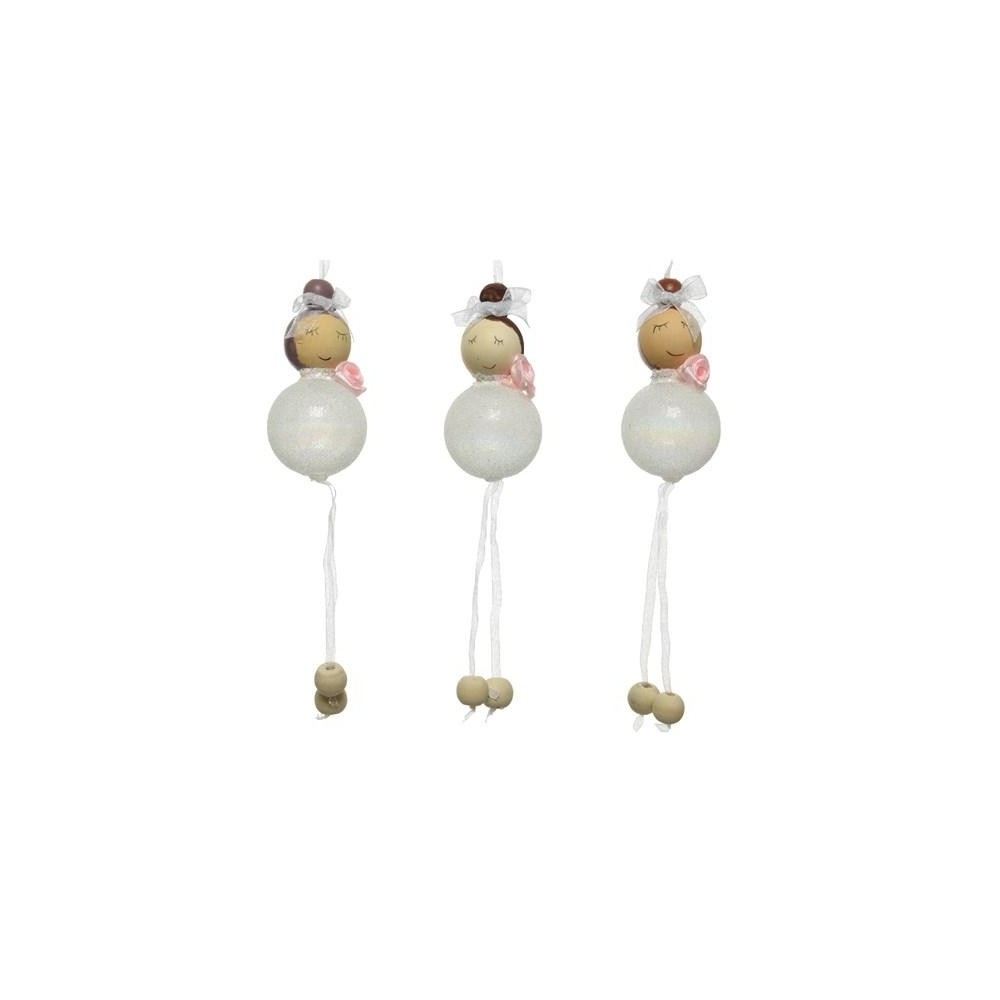 ANGELO VETRO SOFFIATO 3ASS 11CM WHITE